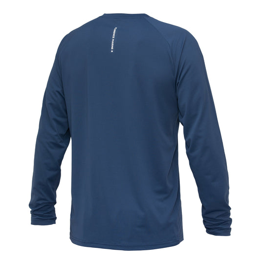 Color:Dark Navy-Florence Airtex Long Sleeve Shirt