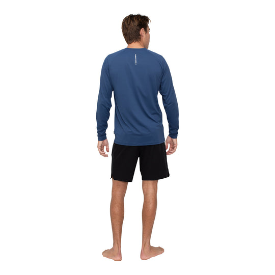 Color:Dark Navy-Florence Airtex Long Sleeve Shirt