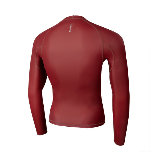 Color:Maroon-Florence Windshield Long Sleeve Rashguard -alt