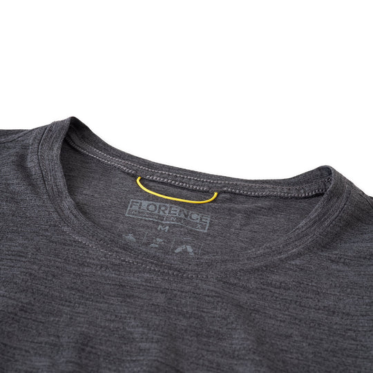 Color:Heather Charcoal-Florence Airtex Long Sleeve Shirt