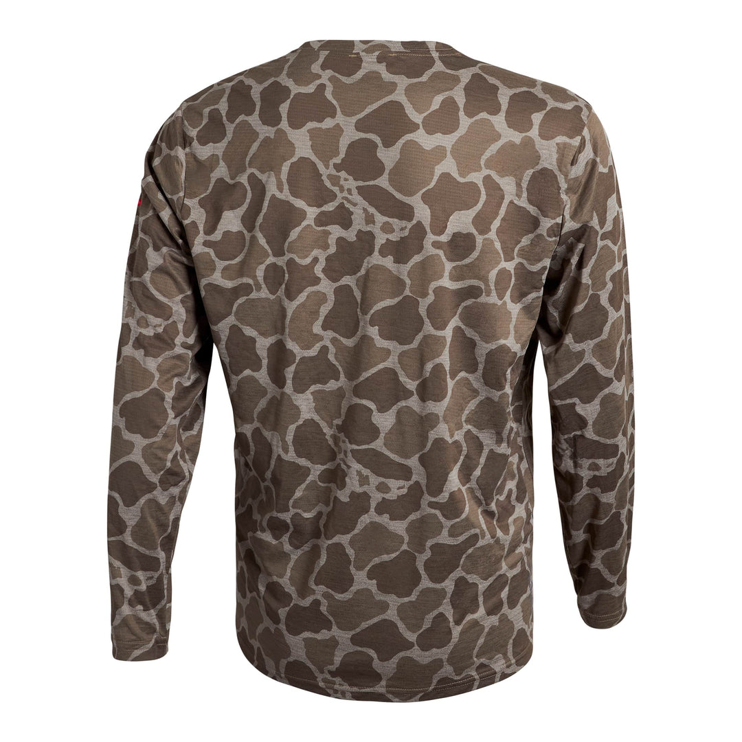 Color:Heather Tan Camo-Florence Airtex Long Sleeve Shirt 