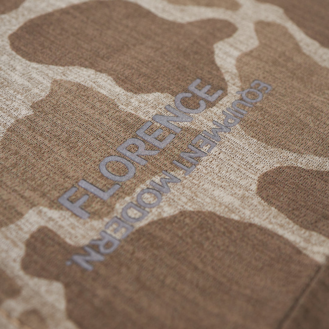Color:Heather Tan Camo-Florence Airtex Long Sleeve Shirt -alt