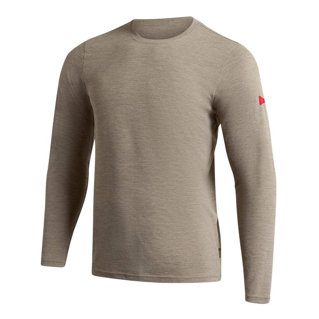 Color:Heather Vintage Khaki-Florence Airtex Long Sleeve Shirt