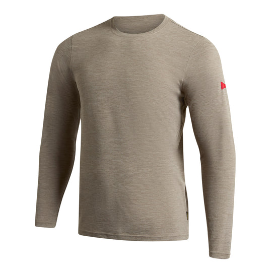 Color:Heather Vintage Khaki-Florence Airtex Long Sleeve Shirt