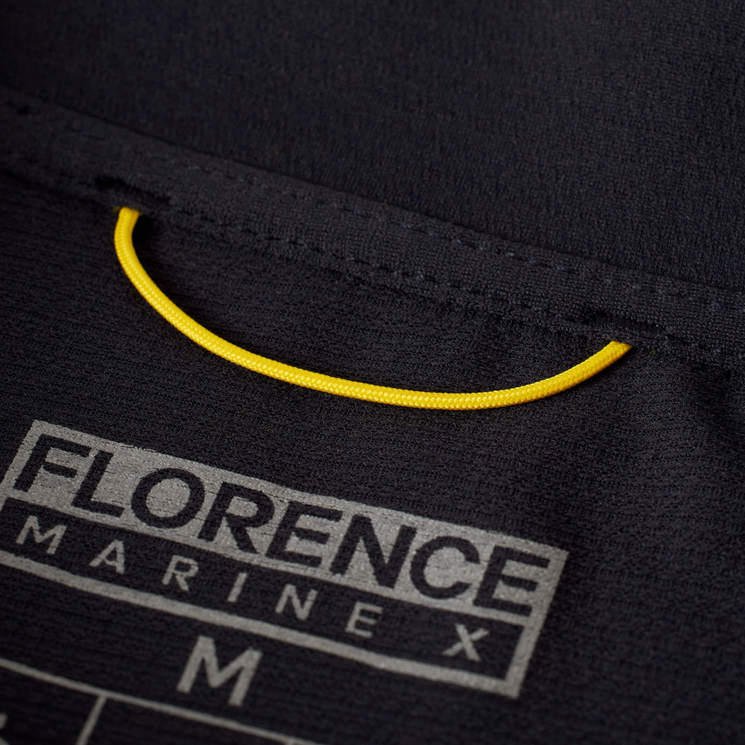 Color:Black-Florence Airtex Long Sleeve Hooded Shirt