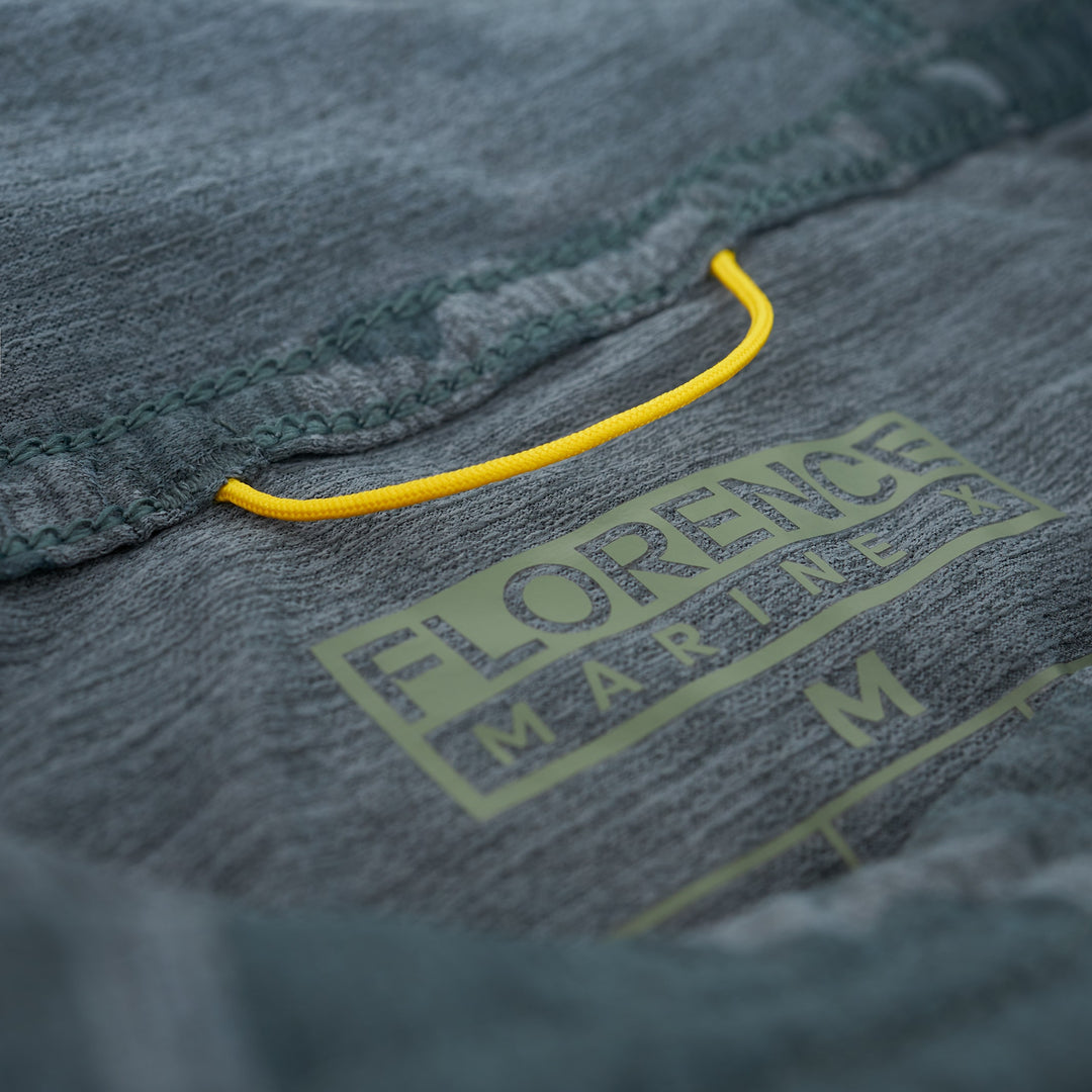 Color:Heather Light Sea Blue Camo-Florence Airtex Long Sleeve Hooded Shirt