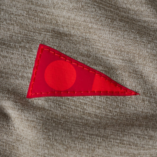 Color:Heather Vintage Khaki-Florence Airtex Long Sleeve Hooded Shirt
