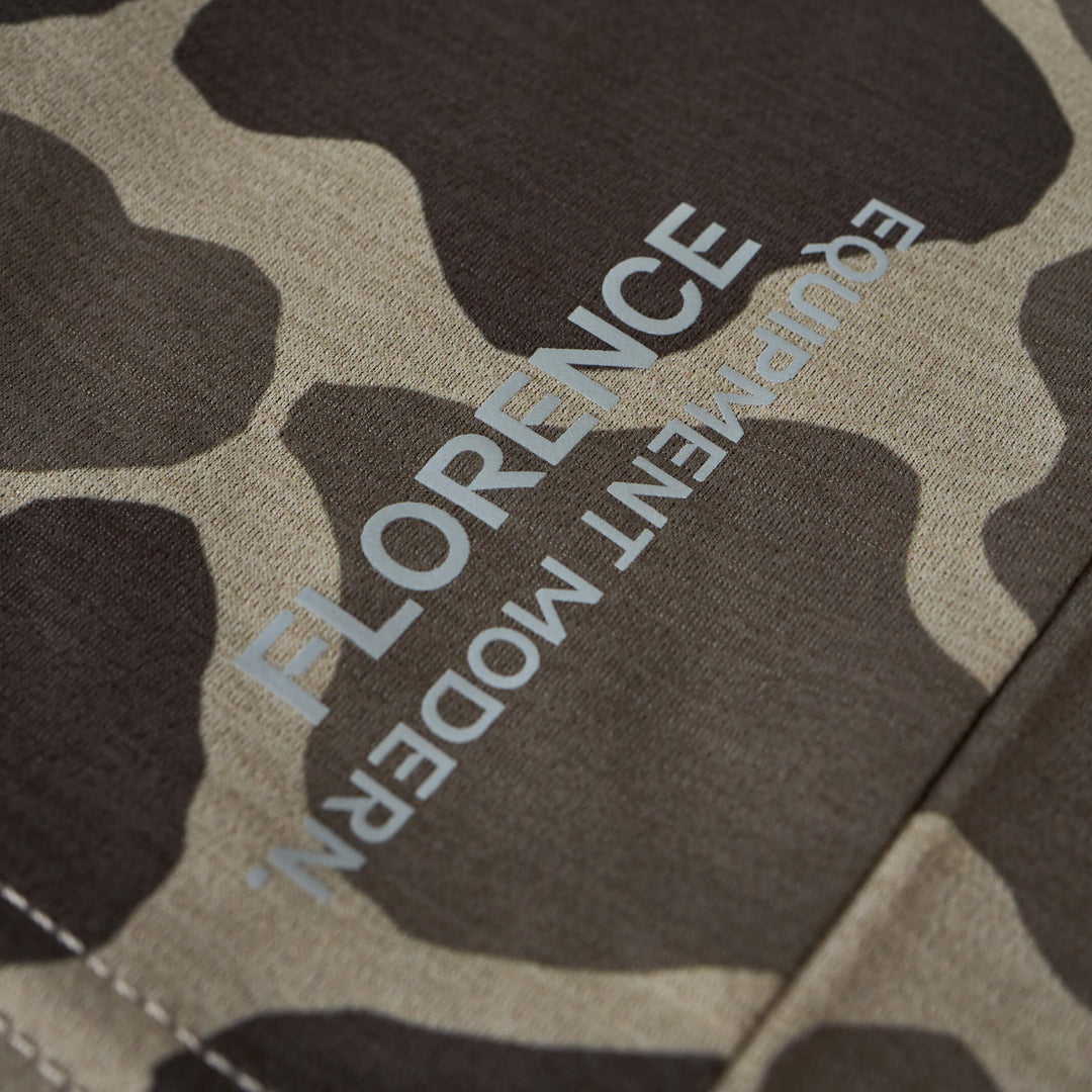 Color:Tundra Camo-Florence Airtex Long Sleeve Hooded Shirt