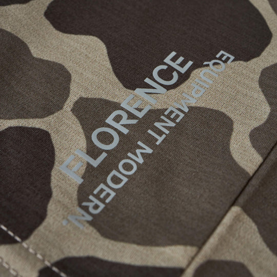 Color:Tundra Camo-Florence Airtex Long Sleeve Hooded Shirt