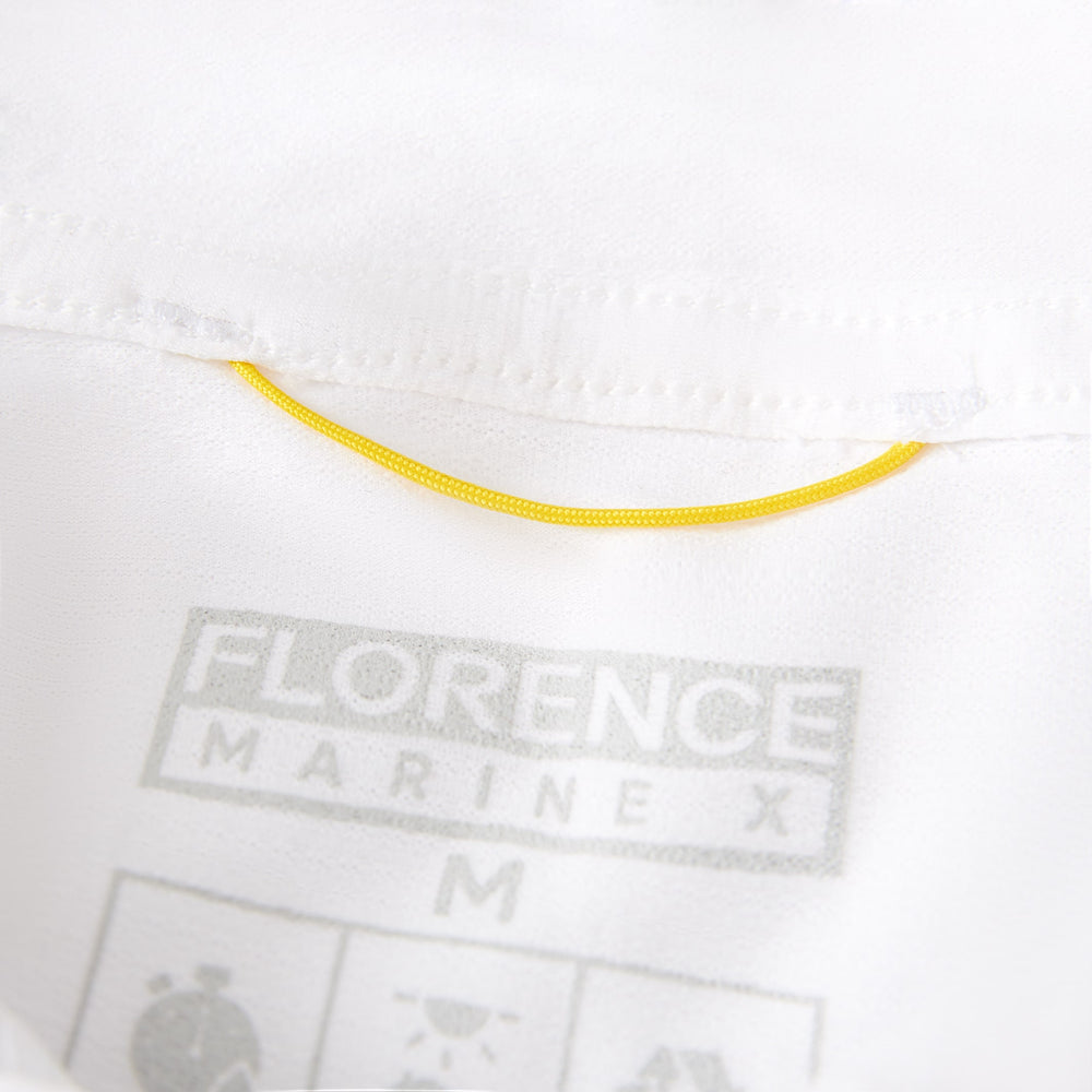 Color:White-Florence Airtex Long Sleeve Hooded Shirt -alt