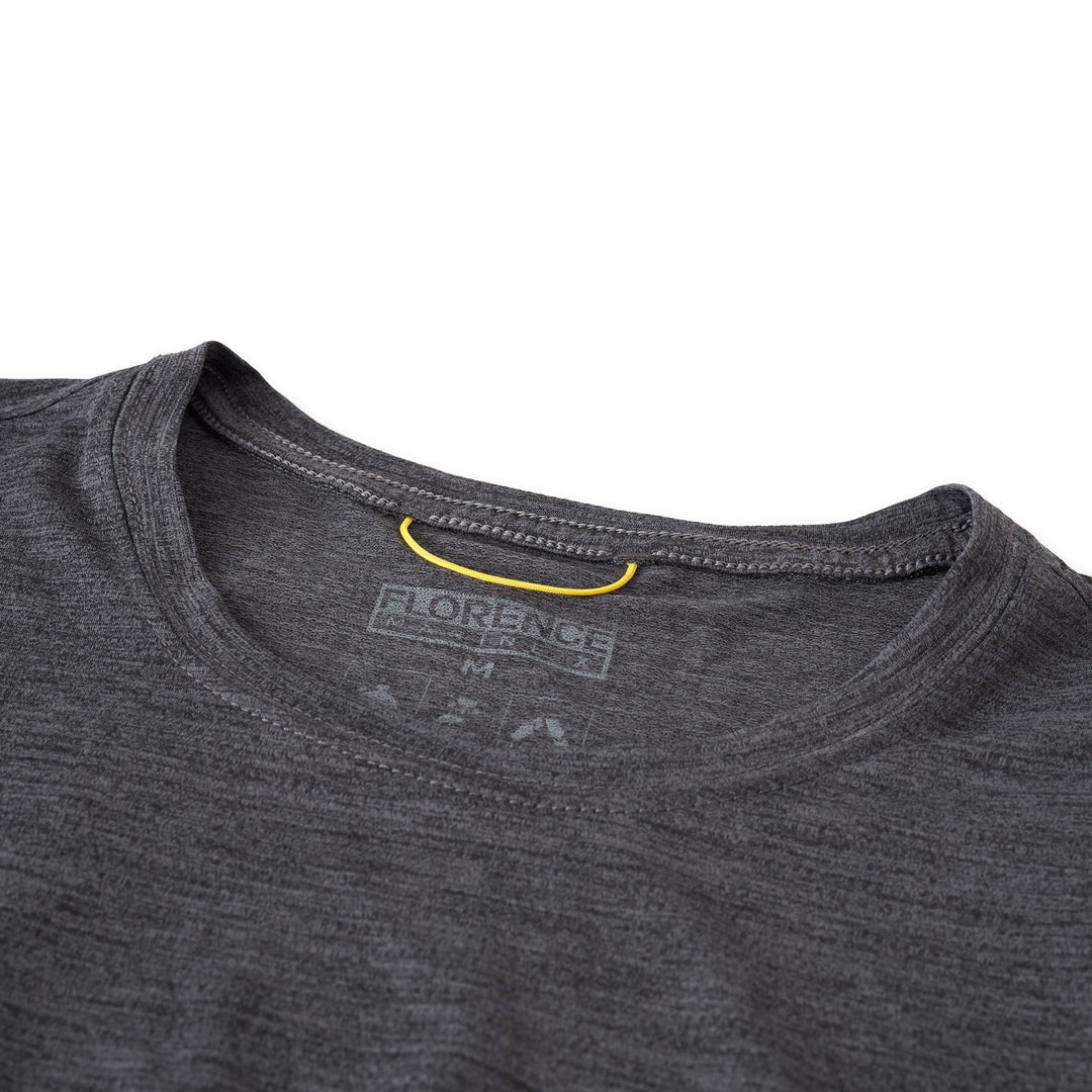 Color:Heather Charcoal-Florence Airtex Short Sleeve Shirt