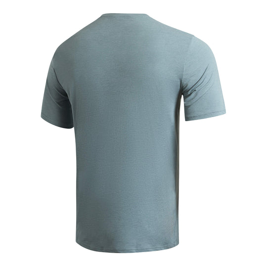 Color:Heather Light Sea Blue-Florence Airtex Short Sleeve Shirt