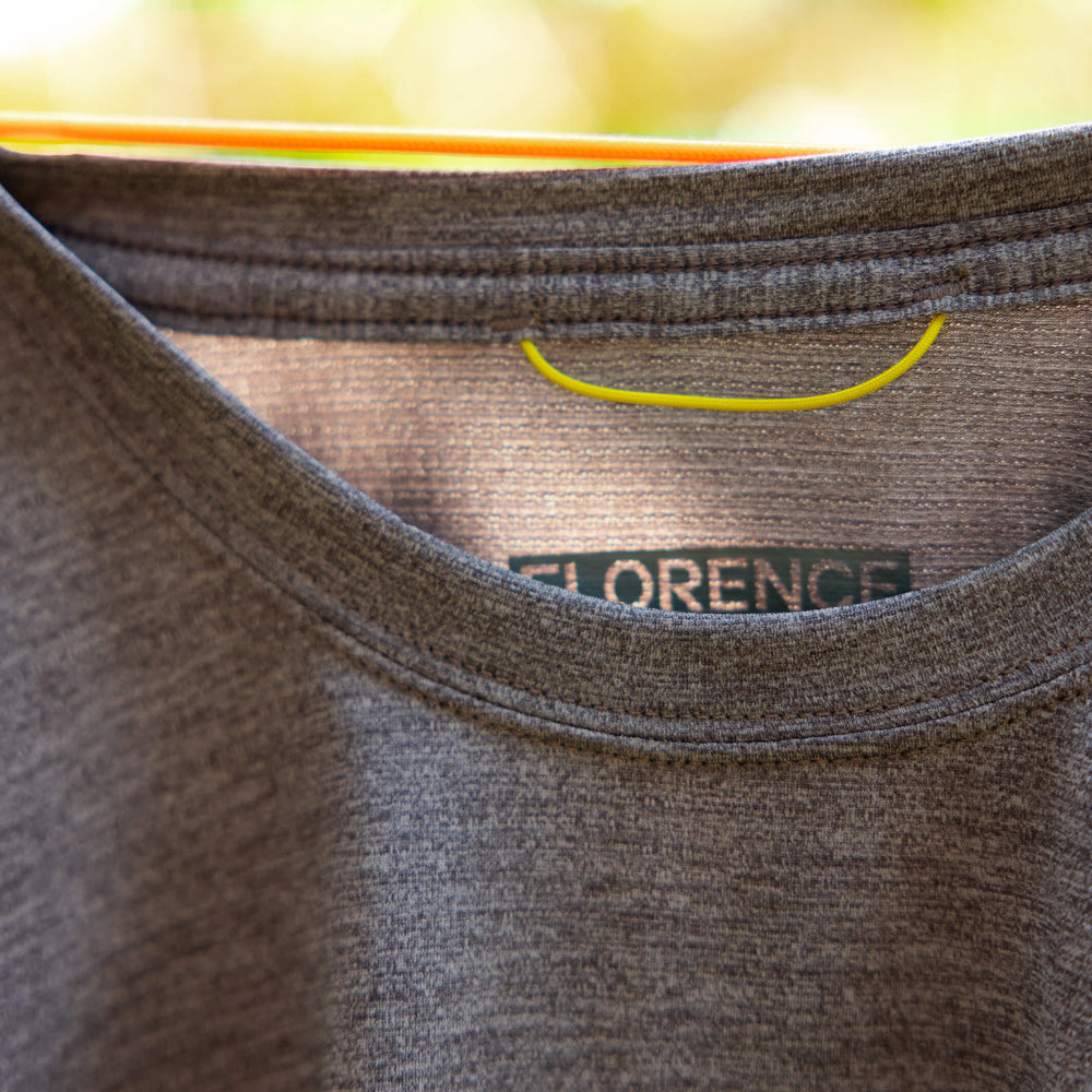 Color:Heather Light Sea Blue-Florence Airtex Short Sleeve Shirt -alt