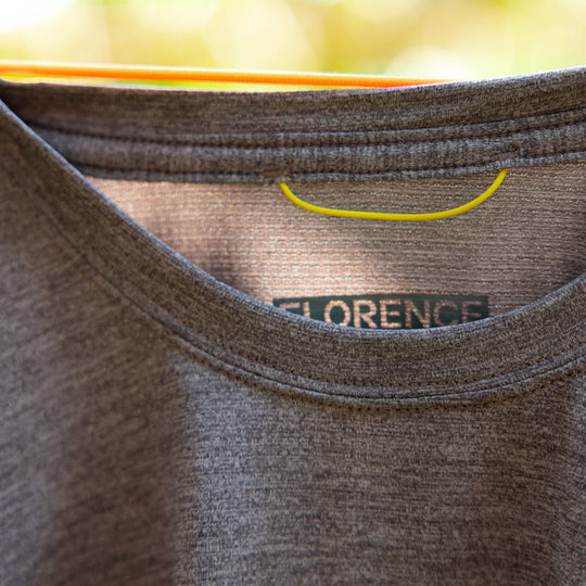Color:Heather Light Sea Blue-Florence Airtex Short Sleeve Shirt -alt