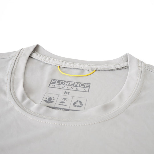 Color:Light Grey-Florence Sun Pro Logo Long Sleeve UPF Shirt
