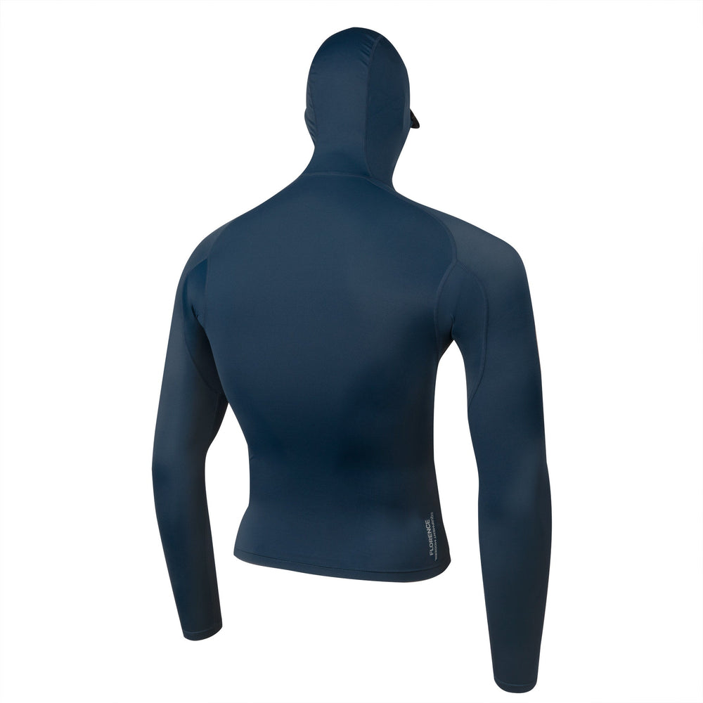 Color:Dark Navy-Florence Marine X Long Sleeve Hooded Rashguard -alt