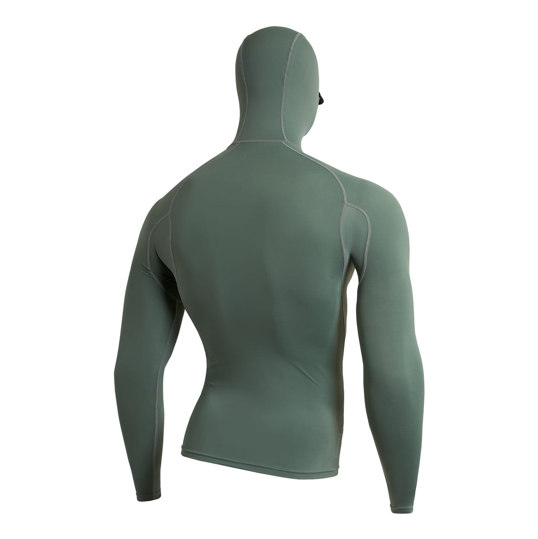 Color:Dark Sage-Florence Marine X Long Sleeve Hooded Rashguard 