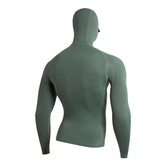Color:Dark Sage-Florence Marine X Long Sleeve Hooded Rashguard 