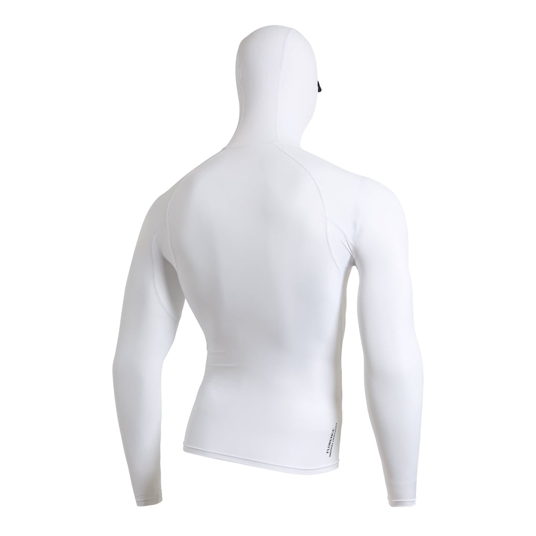 Color:White-Florence Marine X Long Sleeve Hooded Rashguard 