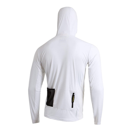 Color:White-Florence Sun Pro LS Hooded Max UPF Shirt 