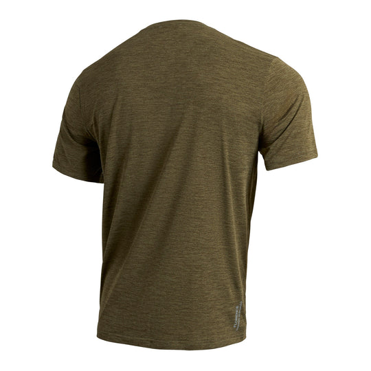 Color:Heather Burnt Olive-Florence Airtex Florence Logo Short Sleeve Shirt 