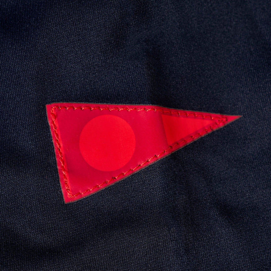 Color:Department Navy-Florence Sun Pro Long Sleeve Crossover Hooded UPF Shirt
