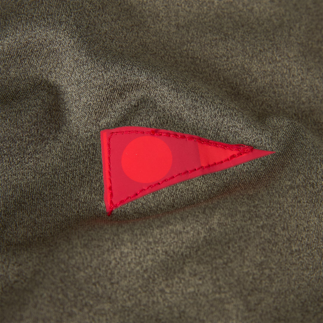 Color:Heather Burnt Olive-Florence Sun Pro Short Sleeve UPF Surf Shirt