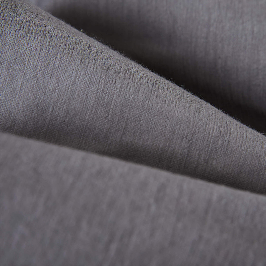 Color:Cement-Merino Wool Short Sleeve Shirt