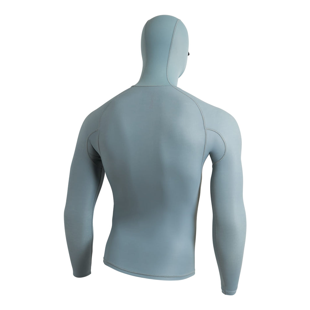 Color:Light Sea Blue-Windshield Long Sleeve Hooded Rashguard 2.0 -alt