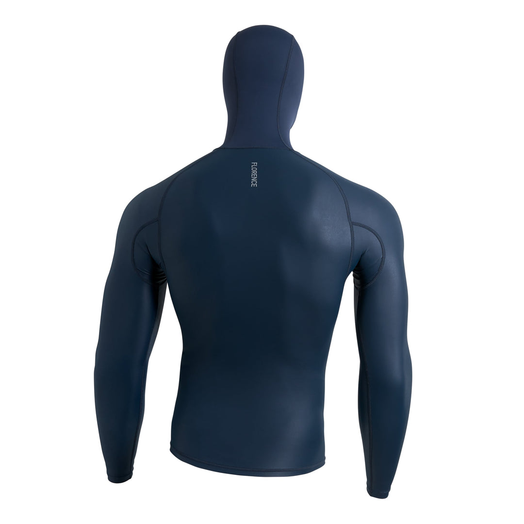Color:Navy-Windshield Long Sleeve Hooded Rashguard 2.0 -alt