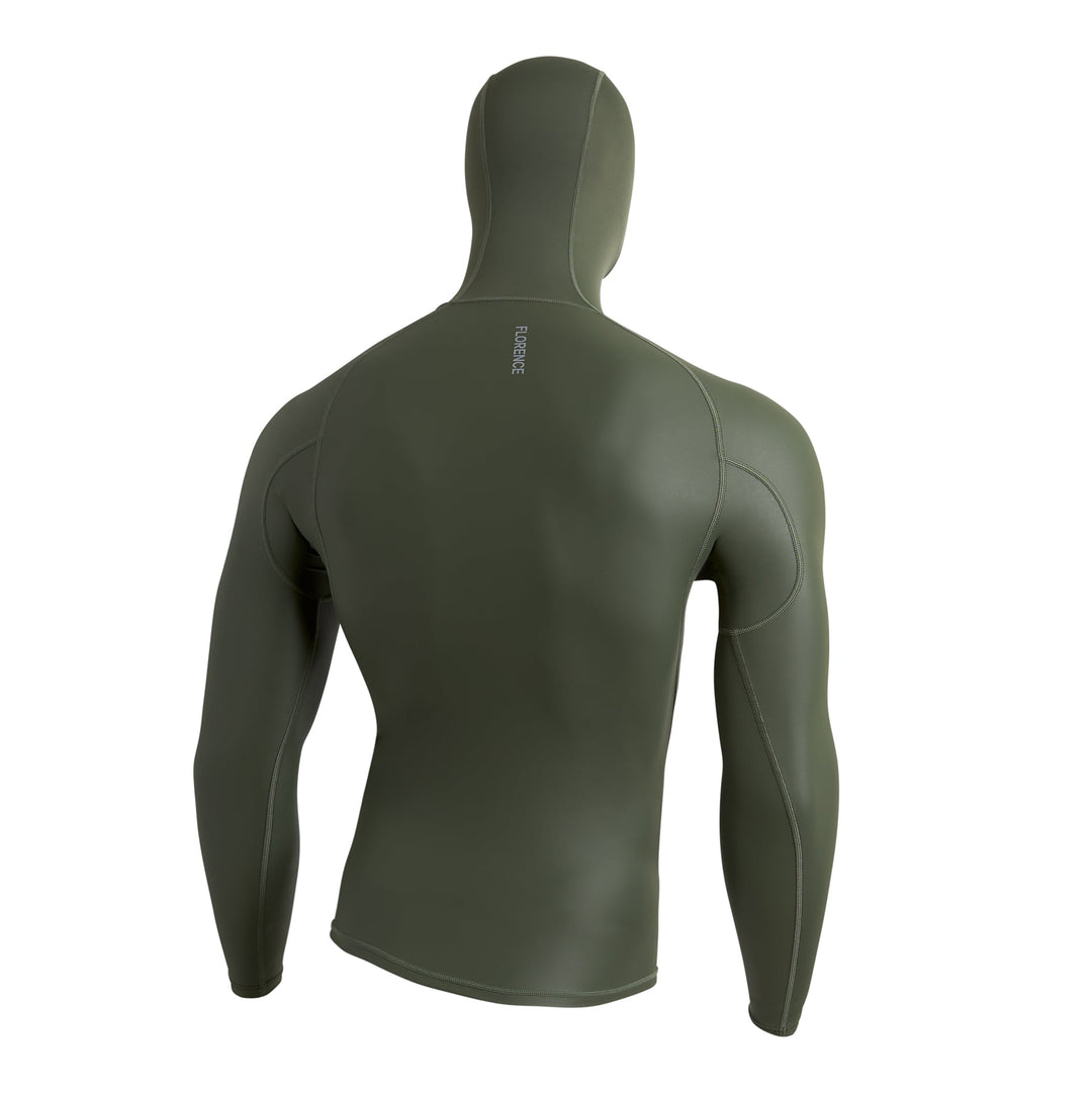 Color:Thyme-Windshield Long Sleeve Hooded Rashguard 2.0 -alt