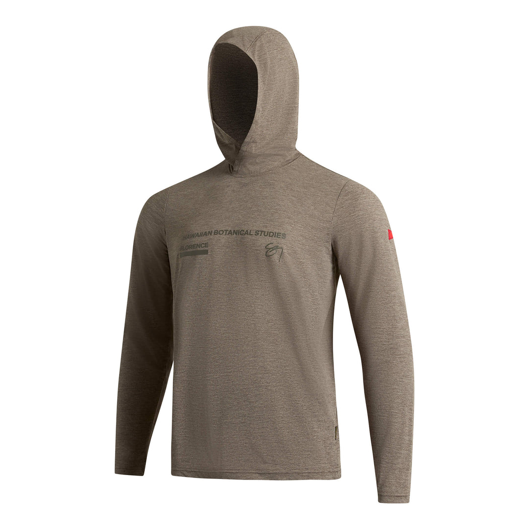 Color:Heather Pumice-Florence x Sig Zane Kalo Airtex Long Sleeve Hooded Shirt