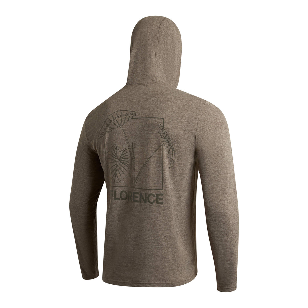 Color:Heather Pumice-Florence x Sig Zane Kalo Airtex Long Sleeve Hooded Shirt -alt