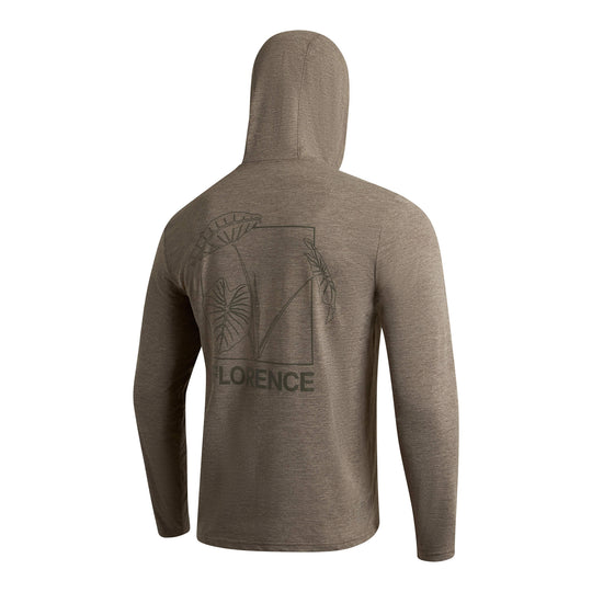 Color:Heather Pumice-Florence x Sig Zane Kalo Airtex Long Sleeve Hooded Shirt -alt