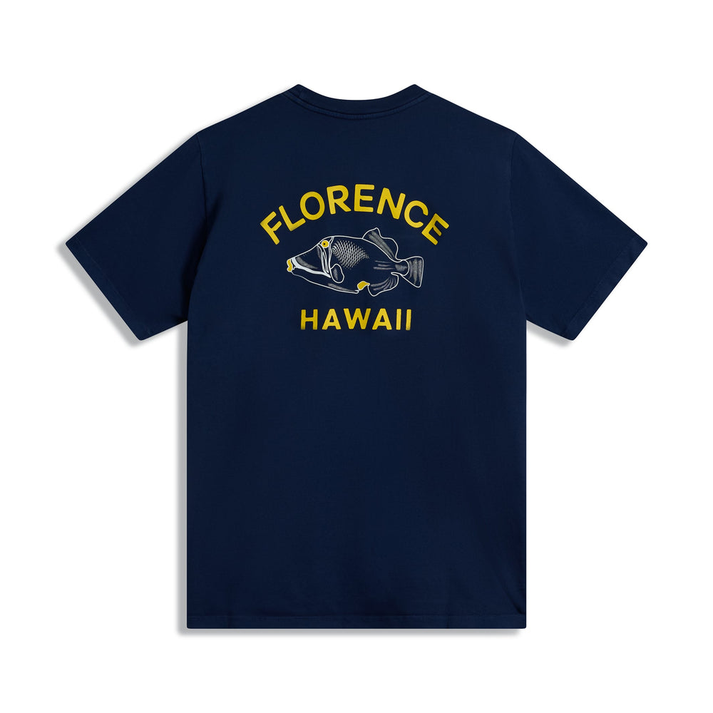 Color:Navy-Florence State Fish T-Shirt -alt