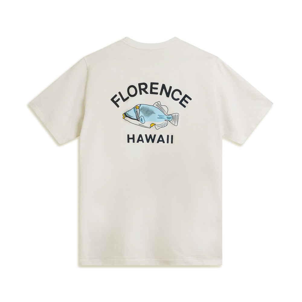 Color:Off White-Florence State Fish T-Shirt -alt