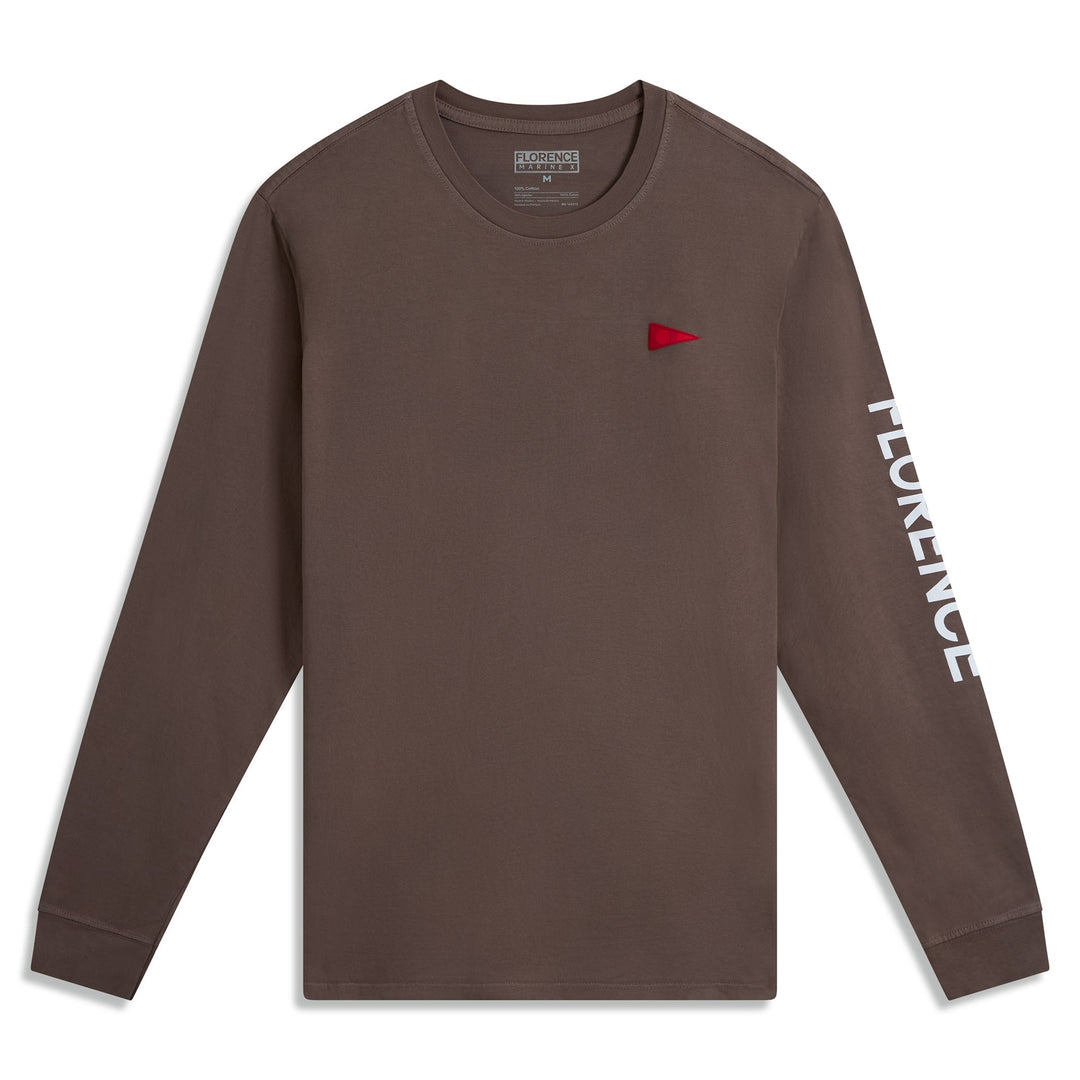 Color:Pumice-Florence Burgee Long Sleeve T-Shirt
