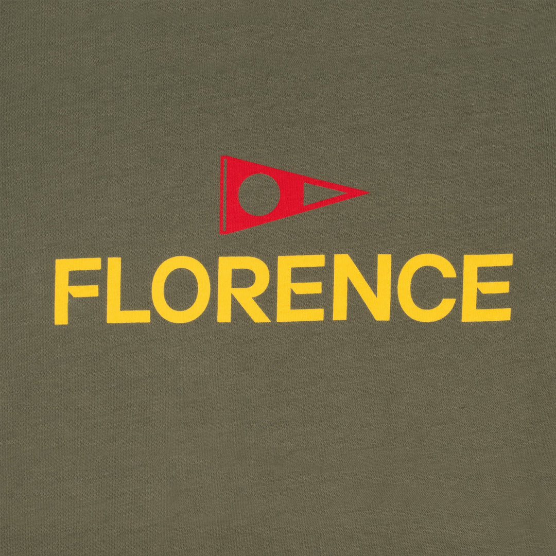 Color:Burnt Olive-Florence Logo Shirt