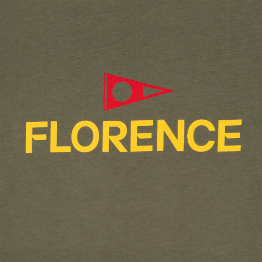 Color:Burnt Olive-Florence Logo Shirt