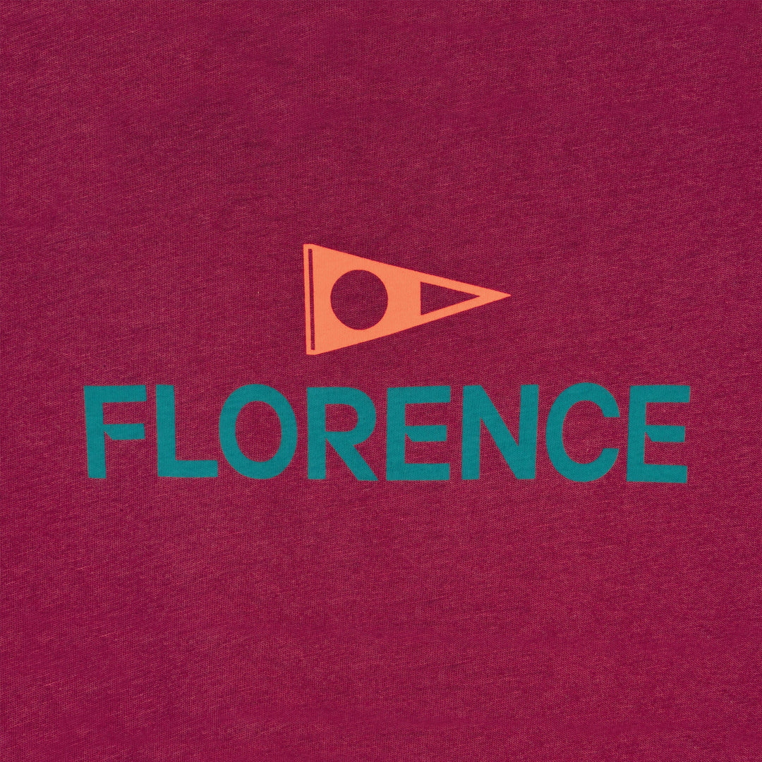 Color:Maroon-Florence Logo Shirt