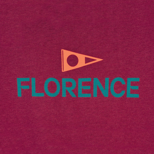 Color:Maroon-Florence Logo Shirt