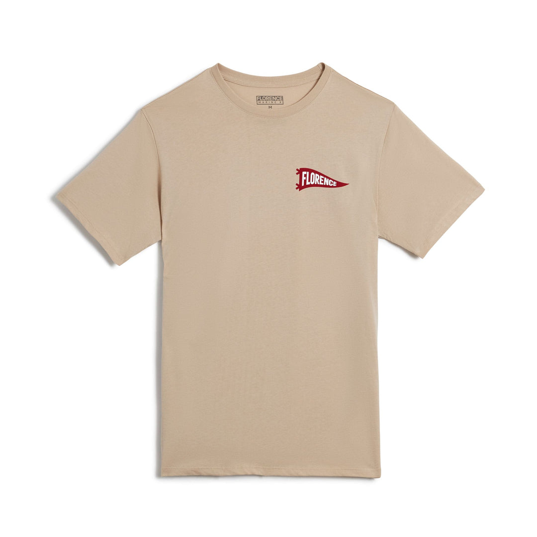 Color:Tan-Florence Pennant T-Shirt