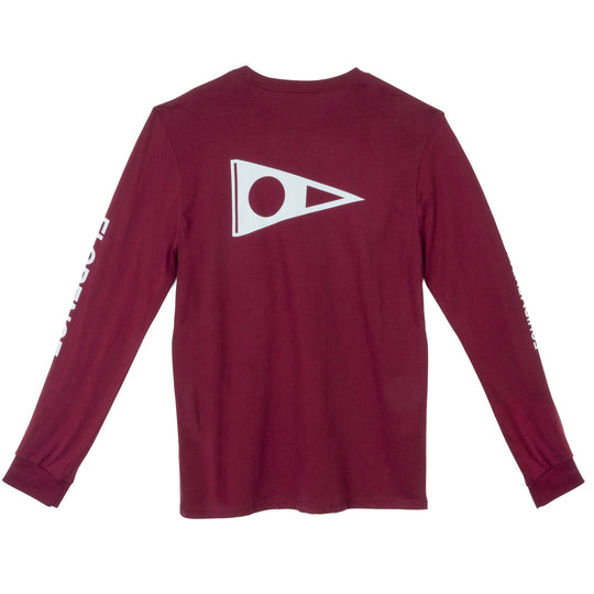 Color:Maroon-Florence Formula Long Sleeve Shirt-alt