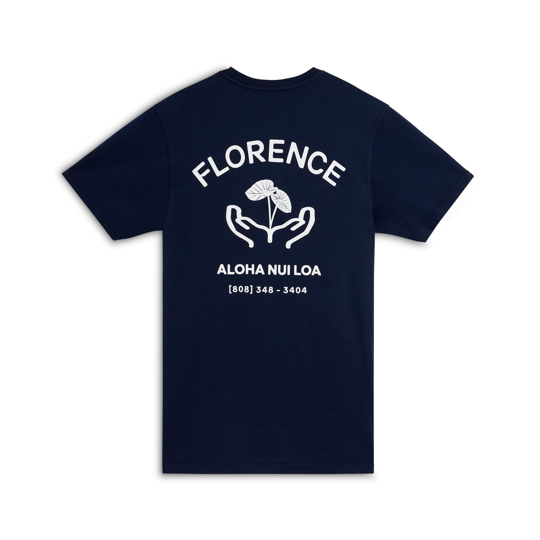 Color:Navy-Florence Taro of Life T-Shirt  -alt