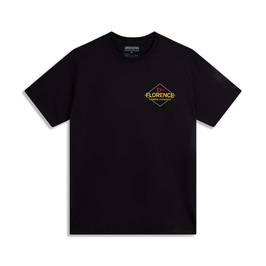 Color:Black-Florence Camo Logo T-Shirt