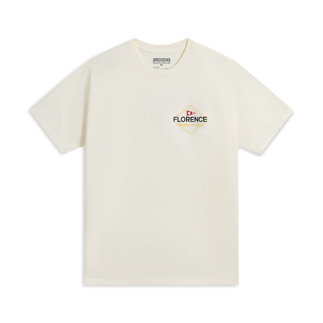 Color:White-Florence Camo Logo T-Shirt