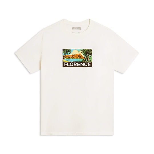 Color:Off White-Florence Postcard T-Shirt
