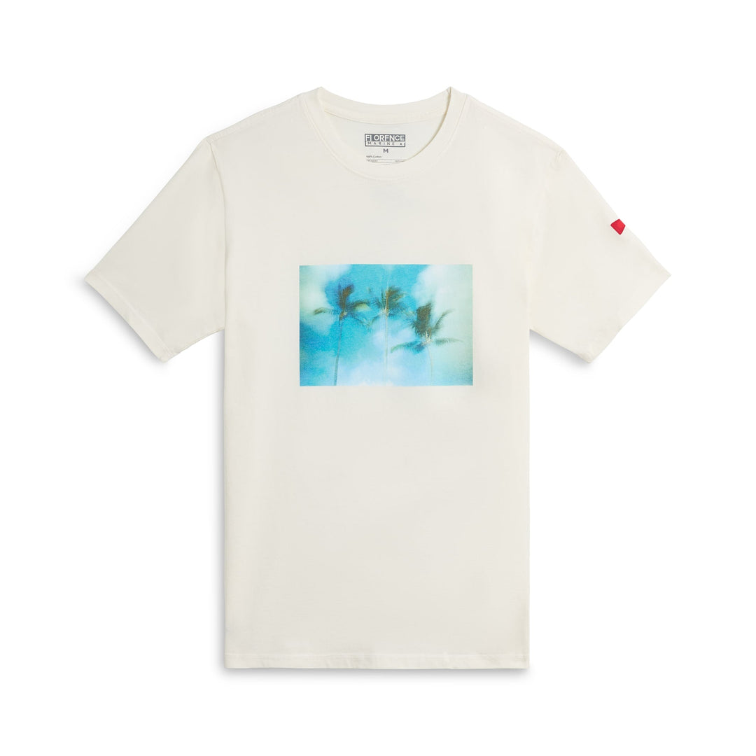 Color:Off White-Florence Arto Saari 3 Palms T-Shirt
