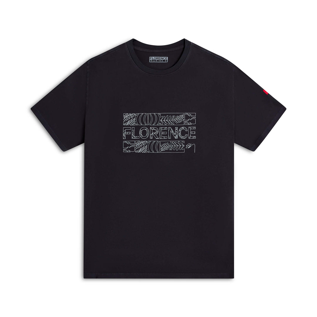 Color:Black-Florence x Sig Zane Koa T-Shirt