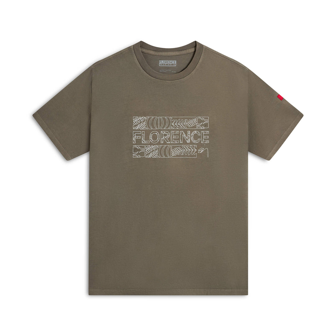 Color:Moss Grey-Florence x Sig Zane Koa T-Shirt